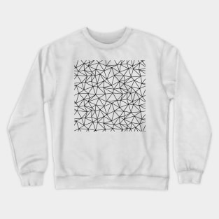 Black Line Triangle Geometric Crewneck Sweatshirt